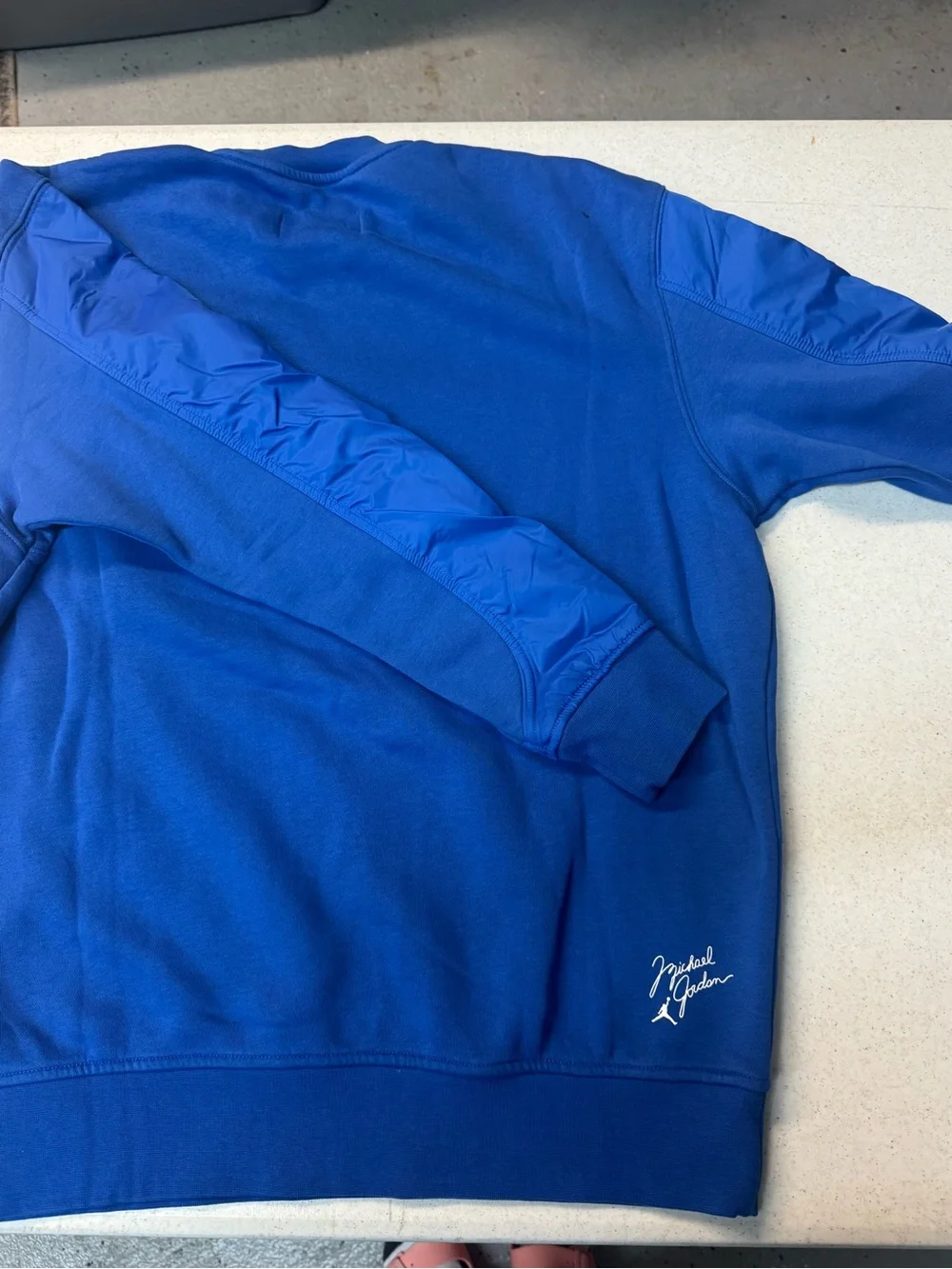 Jordan Men's Crewneck Sweatshirt in Royal Blue with White Logo